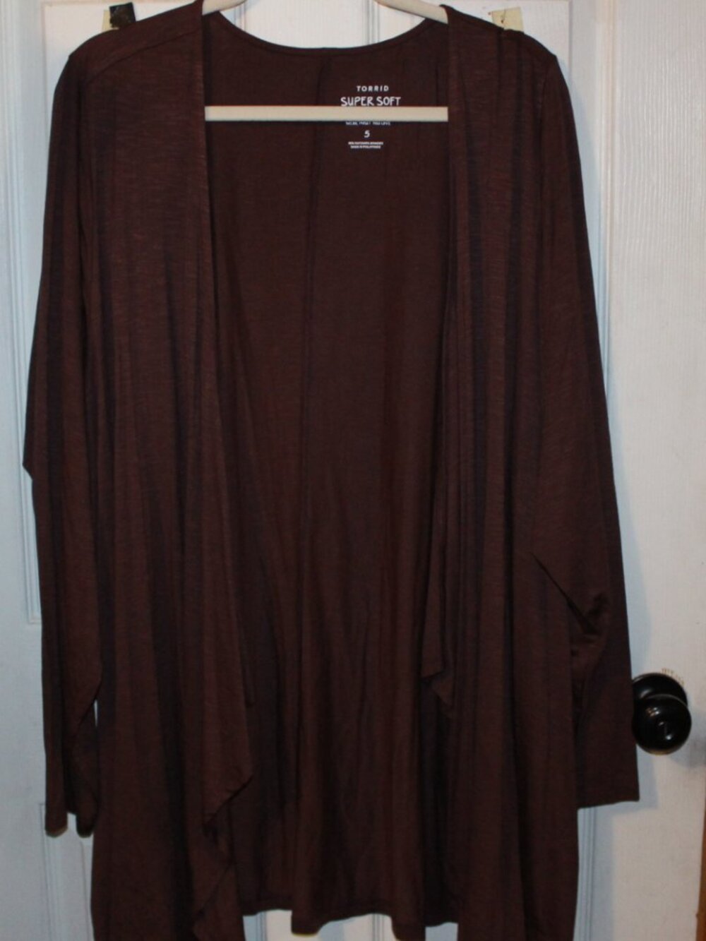 NWT Torrid super soft drape open front cardigan Brown, 5X(28W)